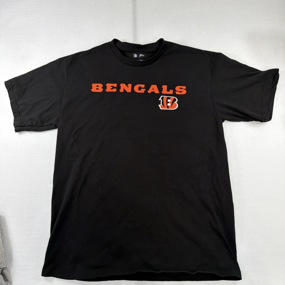 Cincinnati Bengals NFL‎ Team Apparel Mens Size Large T Shirt  Short Sleeve Black